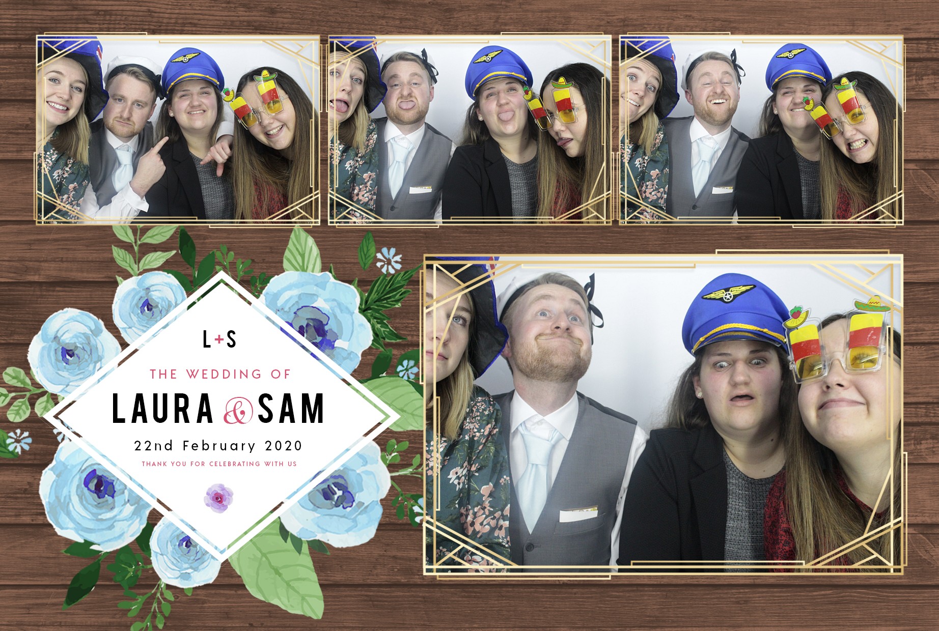 Laura and Sam's Wedding | View more photos from the event at gallery.myphotoboothexperience.co.uk/u/MyPhotoBoothExperienceLtd/Laura-and-Sams-Wedding